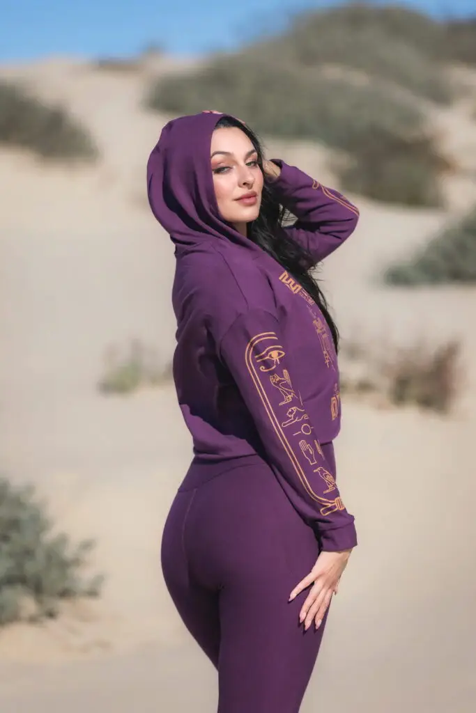 bamboo fleece hoodie from the Melodia Designs fleece collection